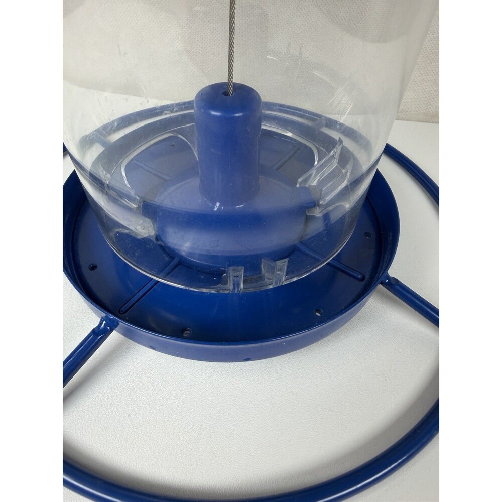 Perky-Pet 312B Panorama Wild Bird Feeder Blue Sparkle Hanging 2 lb Capacity - Picture 4 of 9